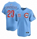 Men's Chicago Cubs #23 Ryne Sandberg Blue 2024-25 2nd Alternate Limited Stitched Jersey Dzhi,baseball caps,new era cap wholesale,wholesale hats